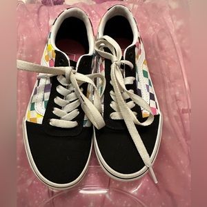 Vans with rainbow colors